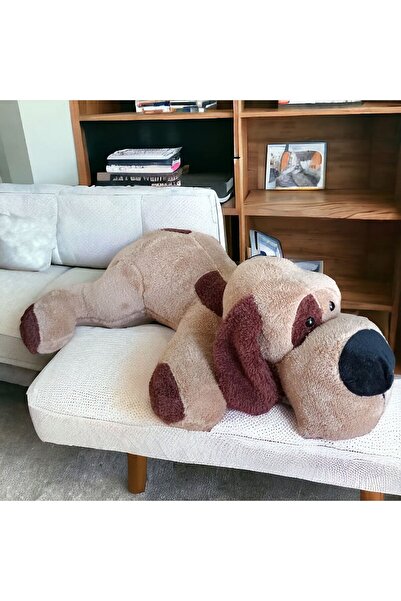 Mellito Toyzz 120 Cm Yatan Kopek Pelus Oyuncak Yastık
