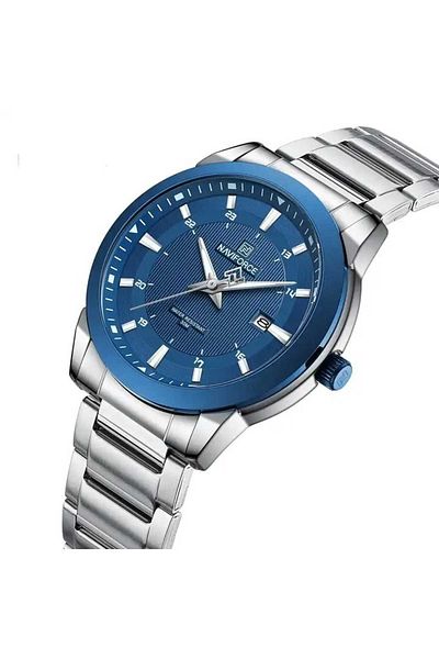 Naviforce Men's Wristwatch Analog Steel Case Steel Cord 1783