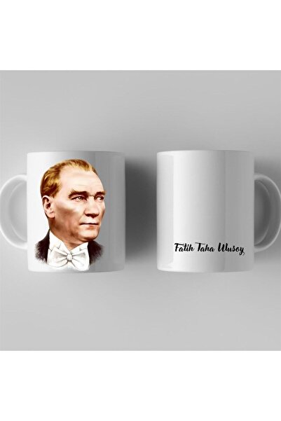 Hediye Vakti Kişiye Özel Mustafa Kemal Atatürk Resimli Kupa Bardak