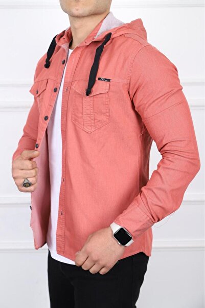 KOTCUBABA Erkek Slımfıt Kot Gömlek