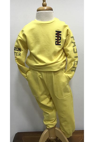 Çikoby Baby Boy Yellow Tracksuit