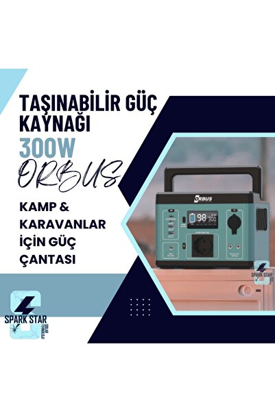 ORBUS KAMP VE KARAVANLAR İÇİN TAŞINABİLİR GÜÇ ÇANTASI 300W