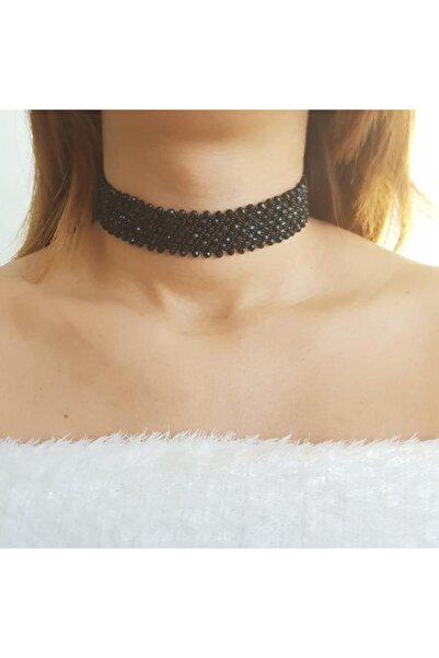 Handmade By HLY El Yapımı Kristal Choker