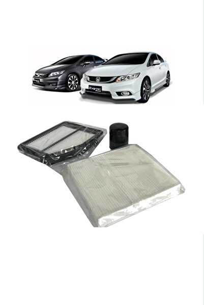 CARDANADAM 2013-2016 FB7 KASA HONDA CİVİC FİLTRE BAKIM SETİ HAVA + POLEN + YAĞ FİLTRESİ