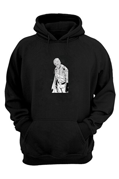 THEWERT Unisex manga Saitama anime Štampano crna regularna majica Čupkani mat...