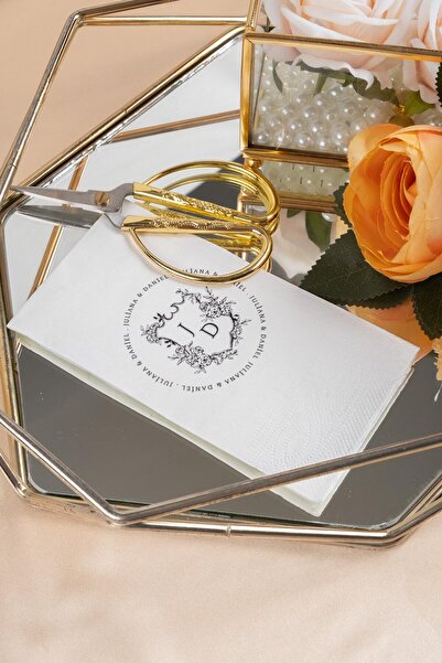 Rima Tasarım Baskılı Söz Düğün Nişan Peçetesi 20 Adet