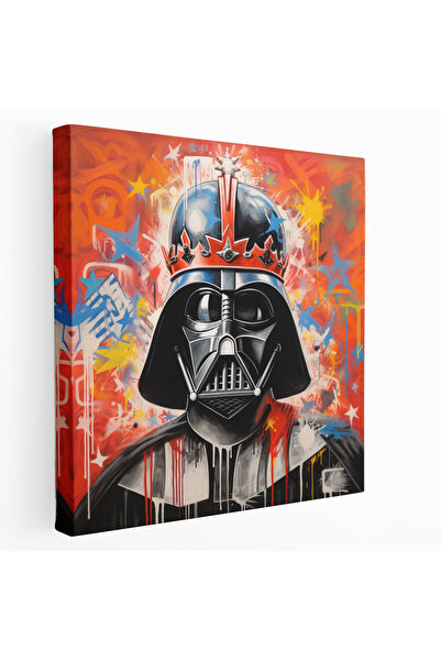 PaintedAnarchy Darth Vader قماش جدار الفن - ديكور المنزل، نمط الكتابة على الج...