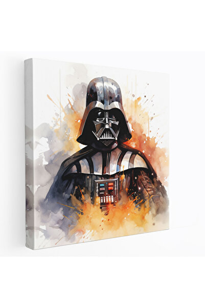 PaintedAnarchy Darth Vader and Watercolor Canvas Painting - Canvas Wall Art