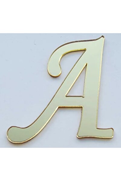 Evsay Yapışkanlı Pleksi Harf Gold A Harfi 4cm Çapında 1 Adet
