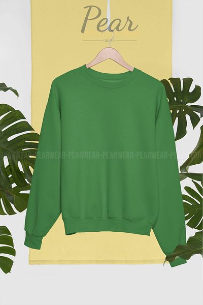 Pear Wear Φούτερ Unprinted Crew Neck Oversize