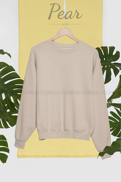 Pear Wear Φούτερ Unprinted Crew Neck Oversize