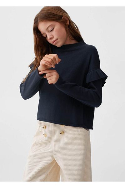 MANGO Kids Pullover mit Rüschendetail