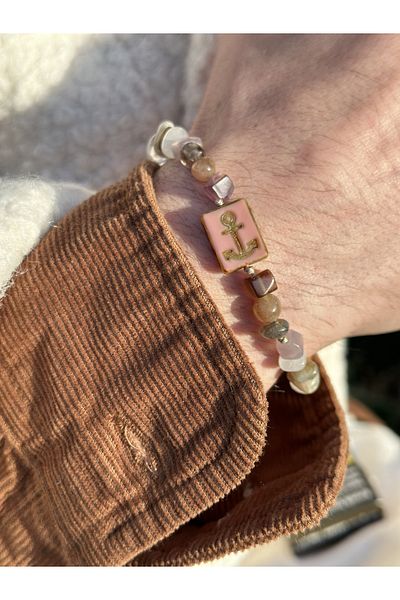 CAPO by Aytaç Yamaç Calypso Bracelet Natural Stone Quartz Jasper Mother of Pearl Bracelet
