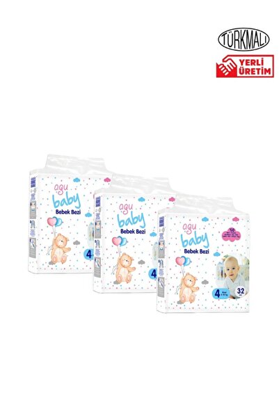 AGU BABY BEBEK BEZİ 8-18 MAXİ 32 Lİ PAKET X3 LÜ
