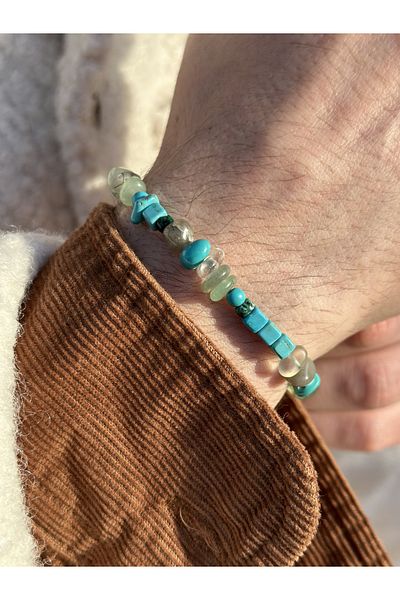 CAPO by Aytaç Yamaç Ourea Bracelet Natural Stone Turquoise Varisite Agate Quartz Bracelet
