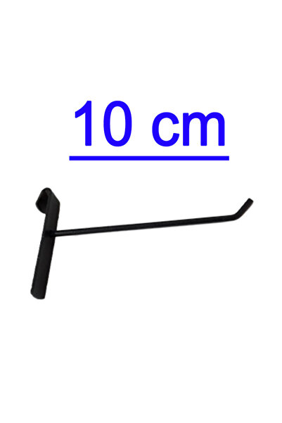 GRİDEKOR 10 komada crne žičane kuke za ploče od 10 cm, kuka za dodatke, kuka ...