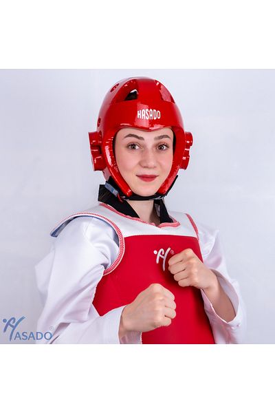 HAŞADO Safeguard-Selfguard Taekwondo Body Chest Protector Reversible + Open Mushroom Helmet