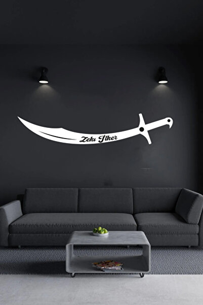 NED MDF LAZER DEKARASYON İSİME ÖZEL KILIÇ DESEN Ahşap Tablo Lazer Kesim 3mm D...