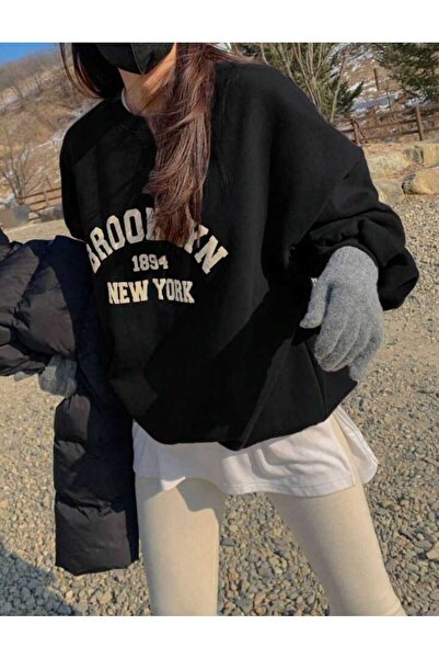 Elvino Hanorac oversize cu imprimeu Brooklyn