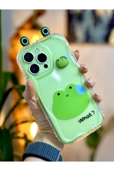 Go Aksesuar حافظة سيليكون متوافقة مع Iphone 14 PRO مع حافظة سيليكون بتصميم لعبة الأذن