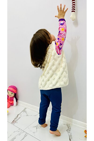 TD Collection Teddy Plush Baby/Child Vest, Cream Color New Year, New Year Gift Package