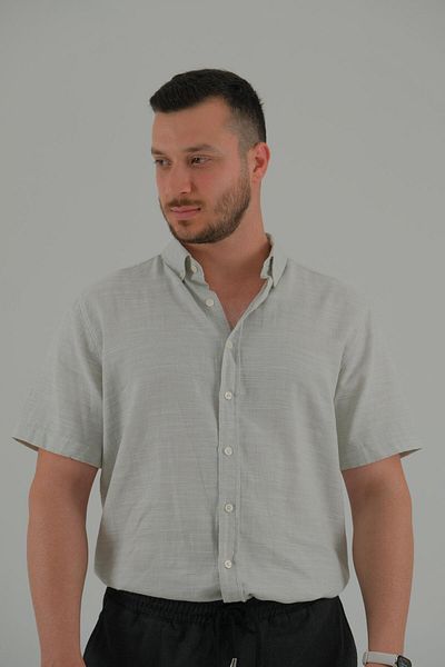 ASG TEKSTİL Ανδρικό πουκάμισο Tahran 4S - Κοντό μανίκι