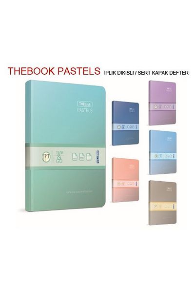Gıpta Pastel Colored Thebook 20x28 Hard Cover - 400 Sheets Lined Notebook
