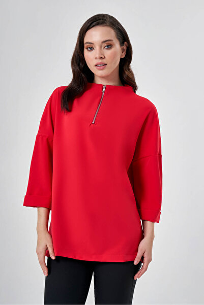 Mizalle Double Fuchsia Tunic