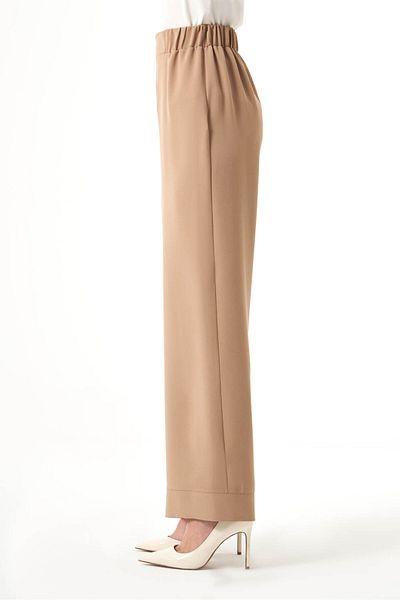 Mizalle Mink Trousers with Pieced Legs