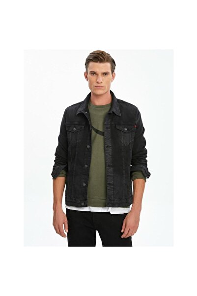 Ltb Santino Y Vintage Black Wash Чоловічий джинсовий піджак