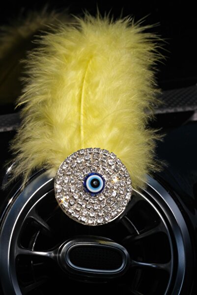 TASARIM ARABAM ATİKE ELİF AKIN عطر مكيف الهواء عين الشر مع خيار ريش الحجر الفضي