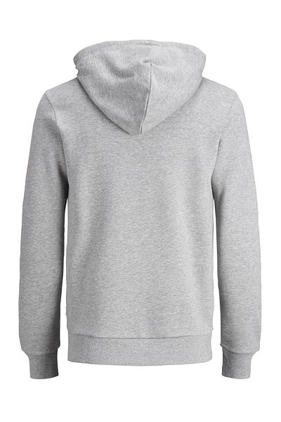 Jack & Jones Hanorac pentru bărbați Jack&Jones cu glugă cu imprimeu gri deschis-melange 12137054