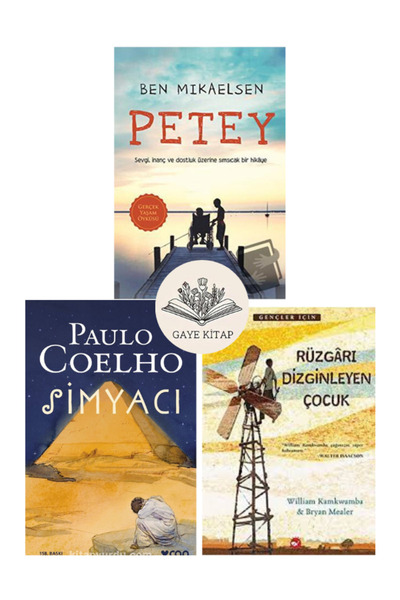 Beyaz Balina Yayınları Petey - Simyacı - Rüzgarı Dizginleyen Çocuk 3 Kitap Set