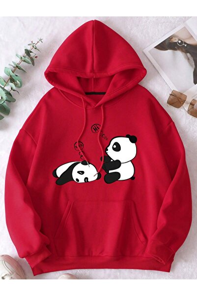 DAXİS Sportwear Company ΦΟΥΤΕΡ UNISEX PANDA PRINTED HOOD DAXIS Sportwear Company