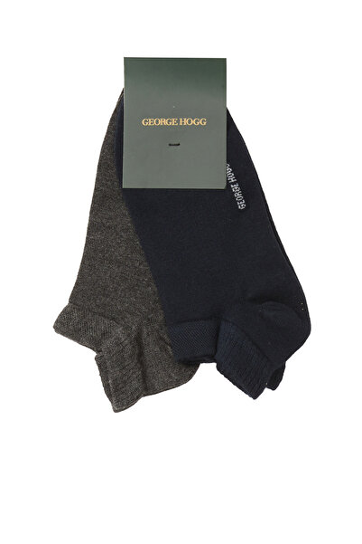 George Hogg Lacivert Antrasit 2'li Çorap Set