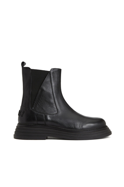 Dıvarese Siyah Kadın Deri Bot