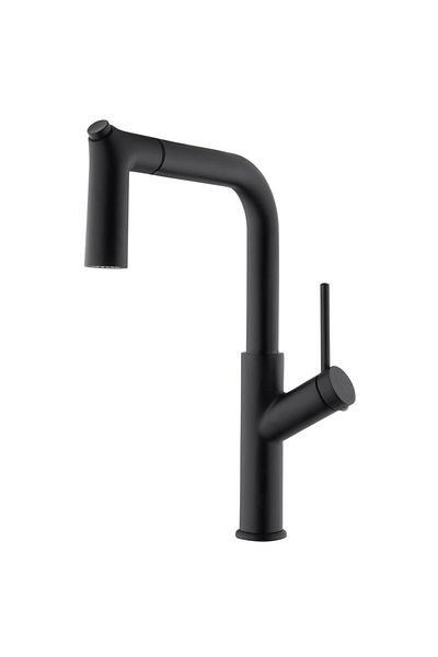 KARE Enjoy Mix Black Spiral Sink Faucet Ken5021