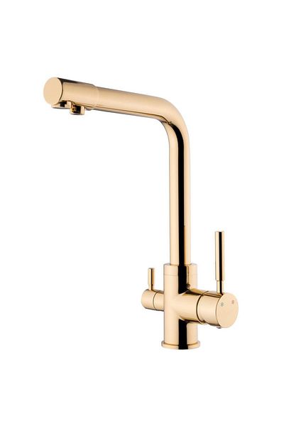 KARE Enjoy Mix Sink Faucet with Water Purification Outlet Gold Ken5025