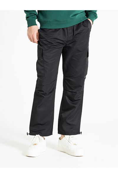 RUBYSTARS Men's Parachute Pants with Adjustable Cargo Pockets 4356