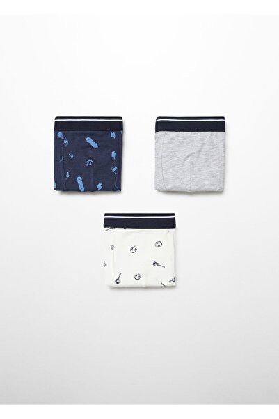 MANGO Kids Gemustertes Boxerset - 3er-Pack