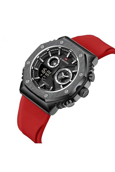 Naviforce Men's Wristwatch Digital & Analog Silicone Cord 1815