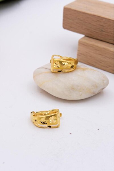 latif kuyumcu 22 Ayar Altın Küpe J Klips Kadın Küpe LKKP1251