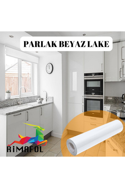 RİMAFOL Rimafol PARLAK BEYAZ Dolap kaplama folyosu68cmx5m