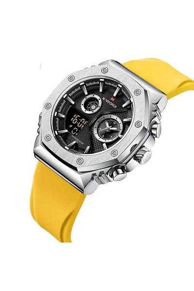 Naviforce Men's Wristwatch Digital & Analog Silicone Cord 1816