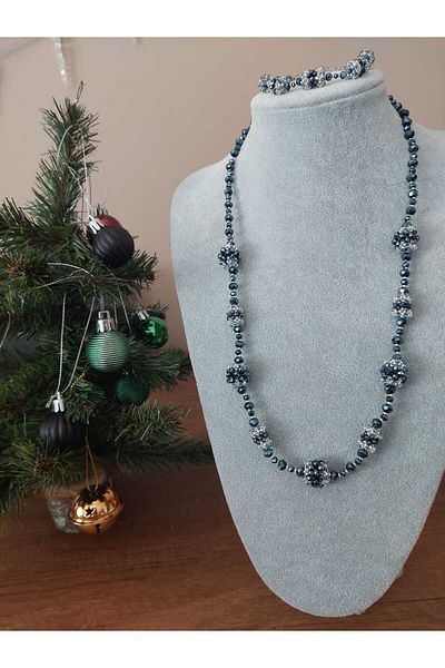 odabaş shop crystal bead jewelry set