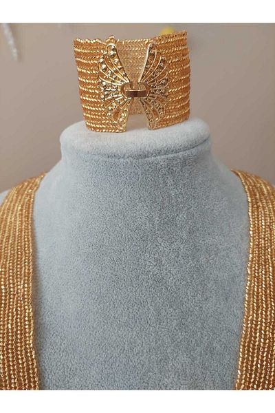 odabaş shop sand bead straw necklace and bracelet