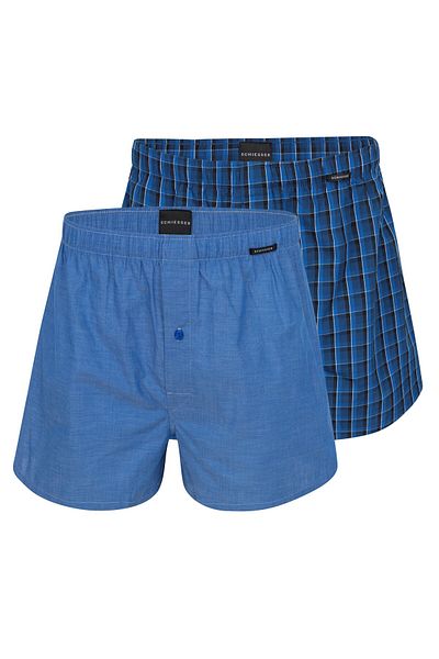 Schiesser 2er-Pack Web-Boxershorts