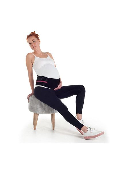 Owli Ζώνη υποστήριξης εγκυμοσύνης Bamboo Premium 2 σε 1 Μαύρη S/m