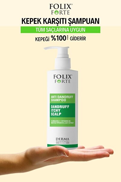 DermaSolutions Folix Forte Kepeğe Karşi Etkili Bakim Şampuani -tüm Saç Tiplerine Uygun 400 Ml