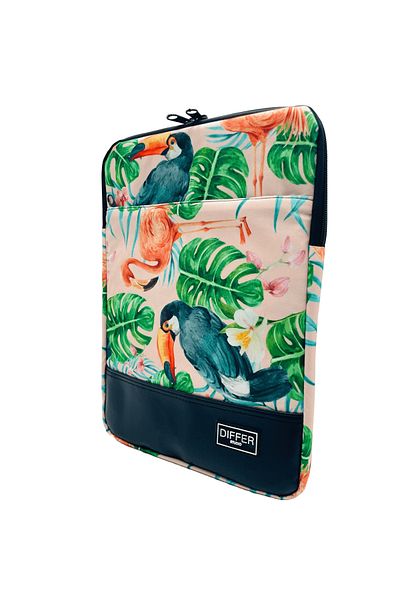 Differ Studio 15-15.6'' Inch Tropical Leaf Pattern Unisex Waterproof Laptop/macbook/notebook Case/bag